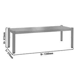 Aufsatzbord ECO - 1200x370mm - mit 1 Etage - - Höhe: 415mm