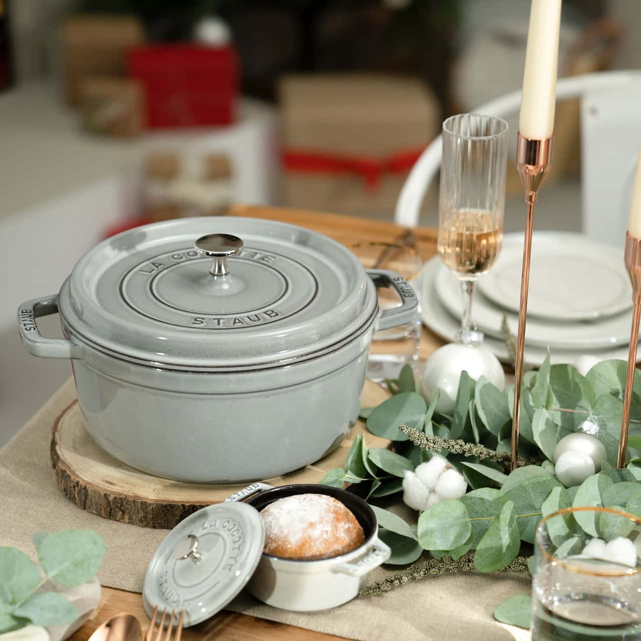 STAUB | LA COCOTTE - Mini Cocotte - Ø 100mm - Gusseisen - Weisser Trüffel