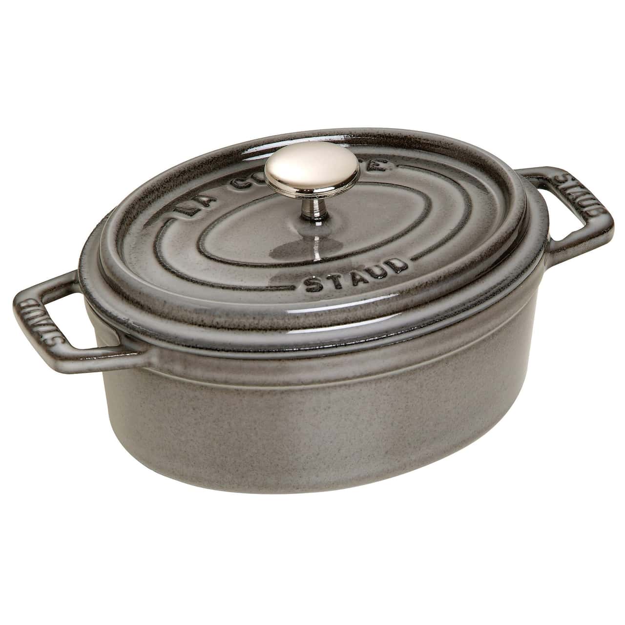 STAUB | LA COCOTTE - Cocotte - oval - 170mm - Gusseisen - Graphit-Grau