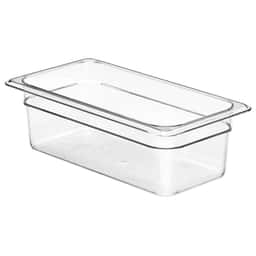 (6 Stück) CAMBRO | CAMWEAR® -  Polycarbonat GN-Behälter 1/3 - Clear - Tiefe 100 mm