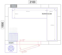 Regalset Aluminium (Eloxiert) - L-Form - Bautiefe: 360 mm