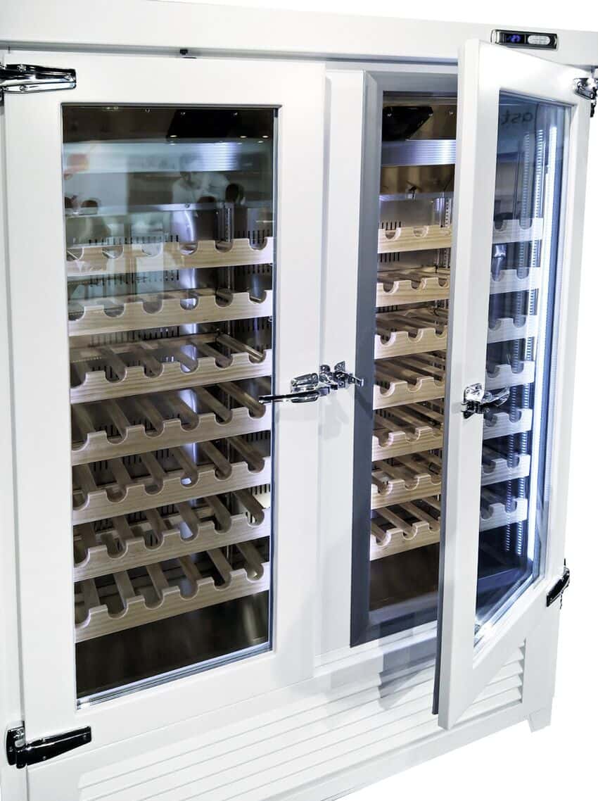 Weinkühlschrank - Echtholz - 1 Klimazone - 640 Liter - max. 84 Flaschen