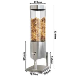 Cornflakesspender - Ø 120mm - Chrom - Hebelausgabe