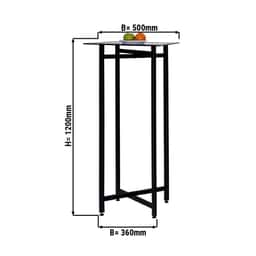 Beistell-/ Couchtisch - klappbar - 50 x 120 cm