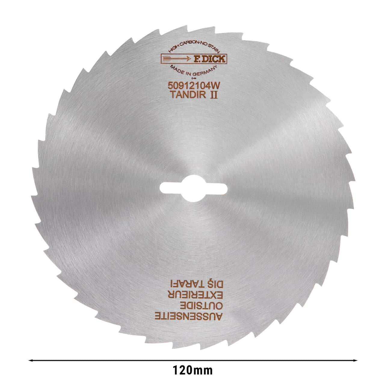 F. DICK® | Schneidemesser - Ø120mm - gezahnt