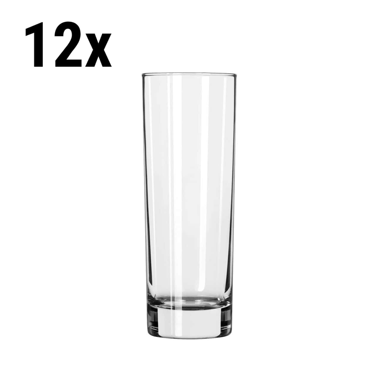 (12 Stück) Longdrinkglas - CHICAGO - 222 ml - Transparent