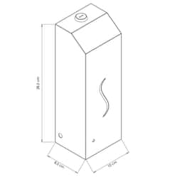 Seifenspender mit Sensor - 1000 ml - Edelstahl