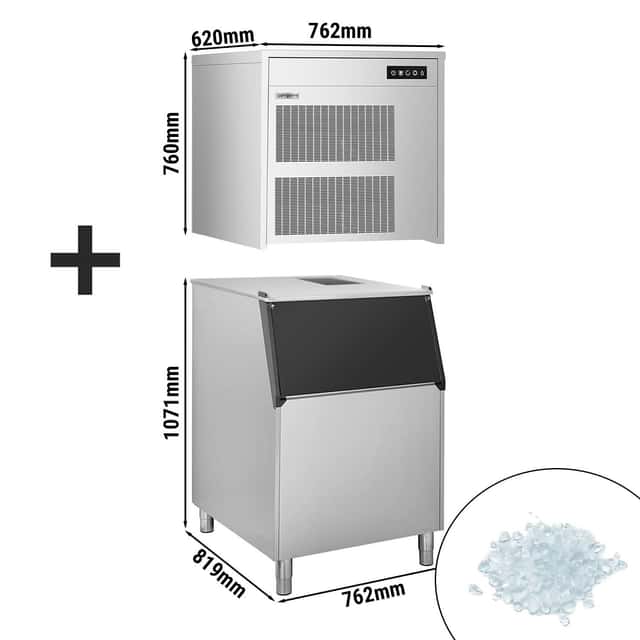 Flockeneisbereiter - 390 kg / 24 h - inkl. Eisvorratsbehälter