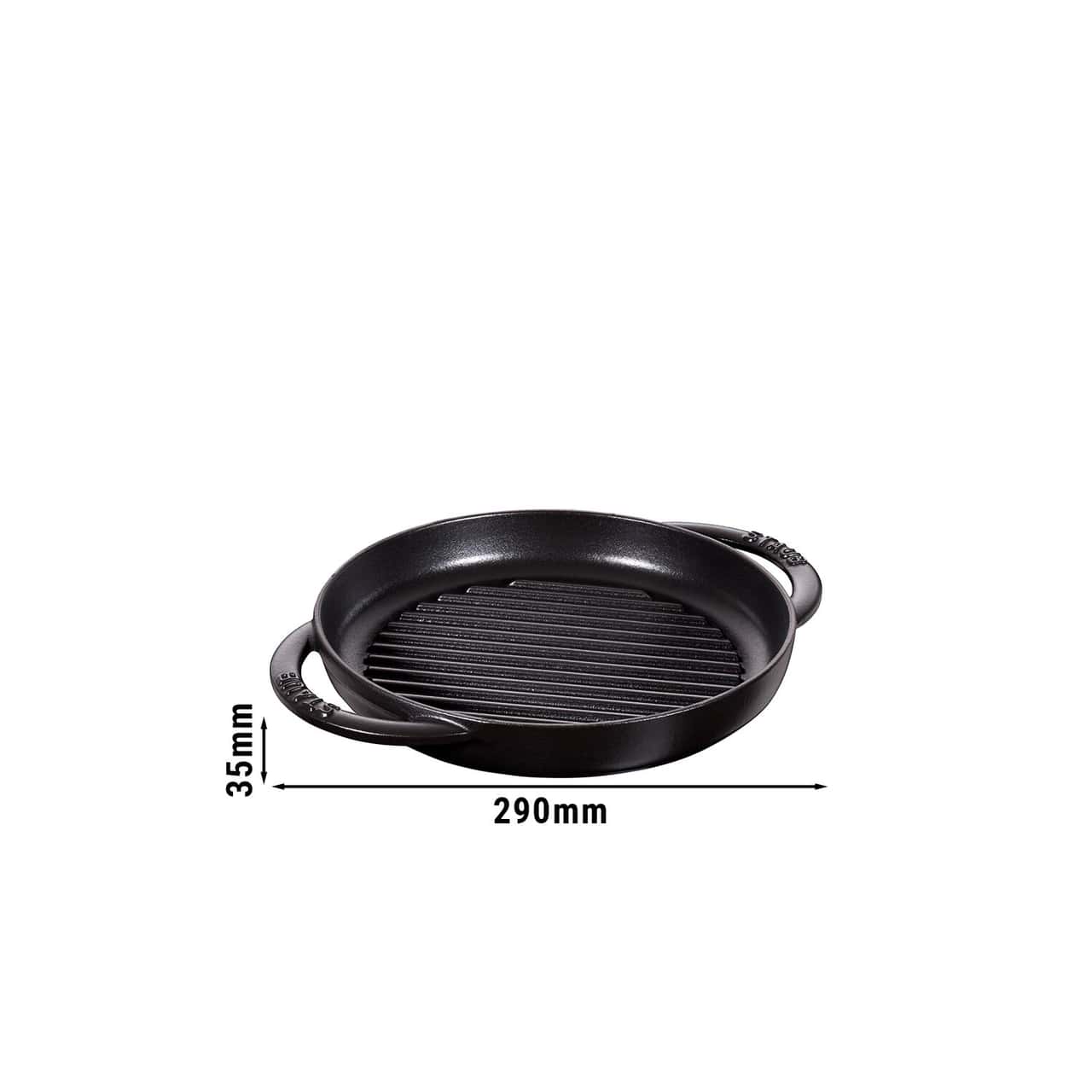 STAUB | GRILL PANS - Pure Grill - Ø 230mm - Gusseisen - Schwarz