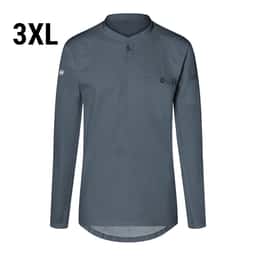 (6 Stück) KARLOWSKY | Langarm Herren Arbeitsshirt Performance - Anthrazit - Größe: 3XL