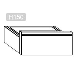 Schubladenblock PREMIUM - 1 Schublade - Unterbaumodul 400x660mm - für ATK 700mm tief