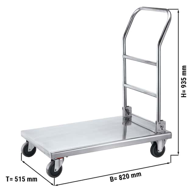 Transportwagen 515x820mm - mit 1 Abstellfläche