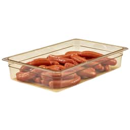 (6 kusů) CAMBRO | H-PAN™ Žáruvzdorné GN nádoby 1/1 - jantar - hloubka 100 mm