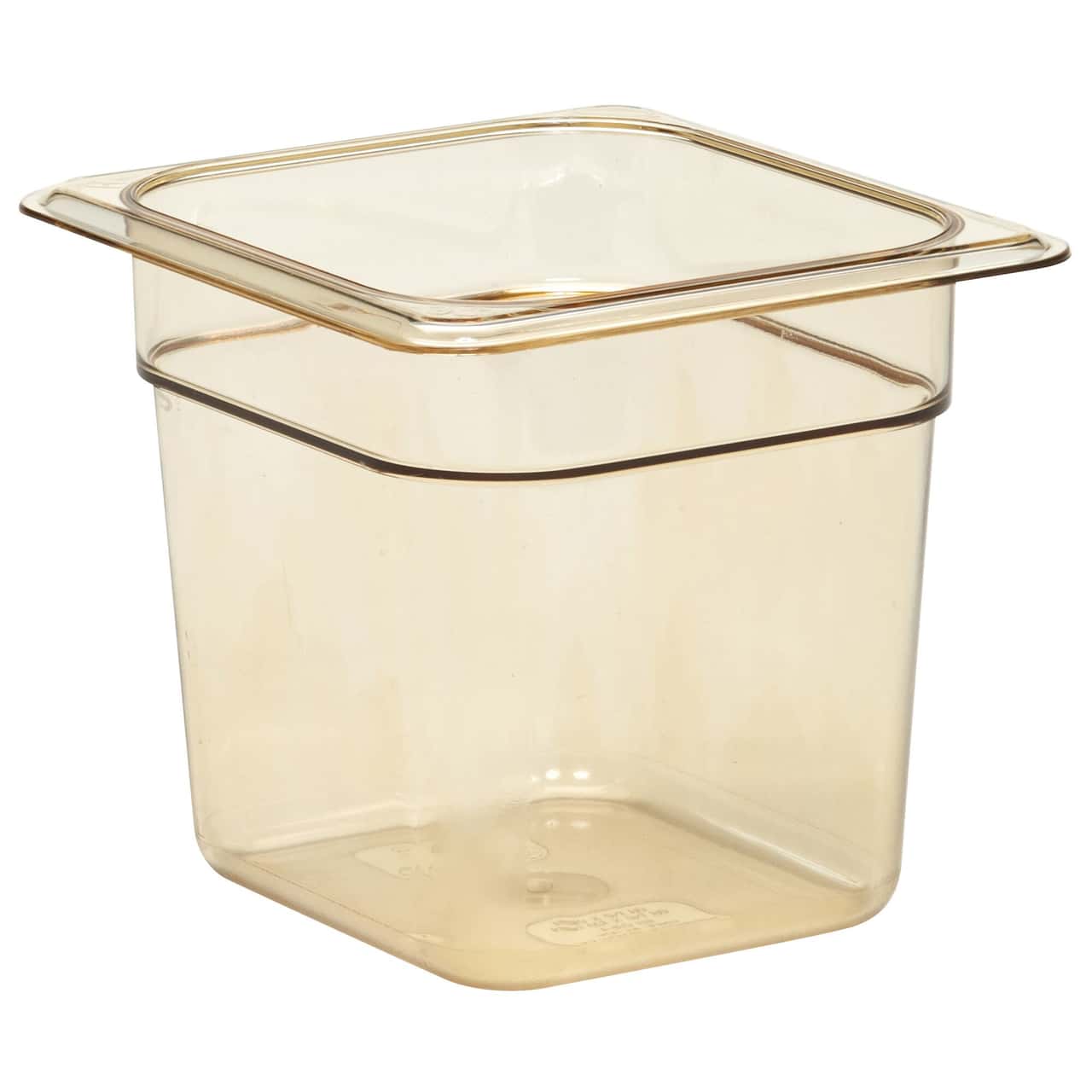 (6 Stück) CAMBRO | H-PAN™ -  Hitzebeständige GN-Behälter 1/6 - Bernstein - Tiefe 150 mm