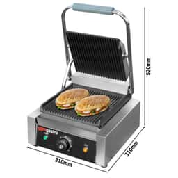 Kontaktgrill - 2,2 kW - oben & unten Gerillt - Grillfläche: 230x230mm