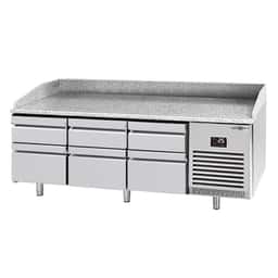 Pizza preparation table  Premium PLUS- 1980x700mm - with 6 drawers