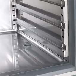 Pizza preparation table Premium PLUS- 2305x800mm - with 3 doors - incl. refrigerated display case - 11x GN 1/4