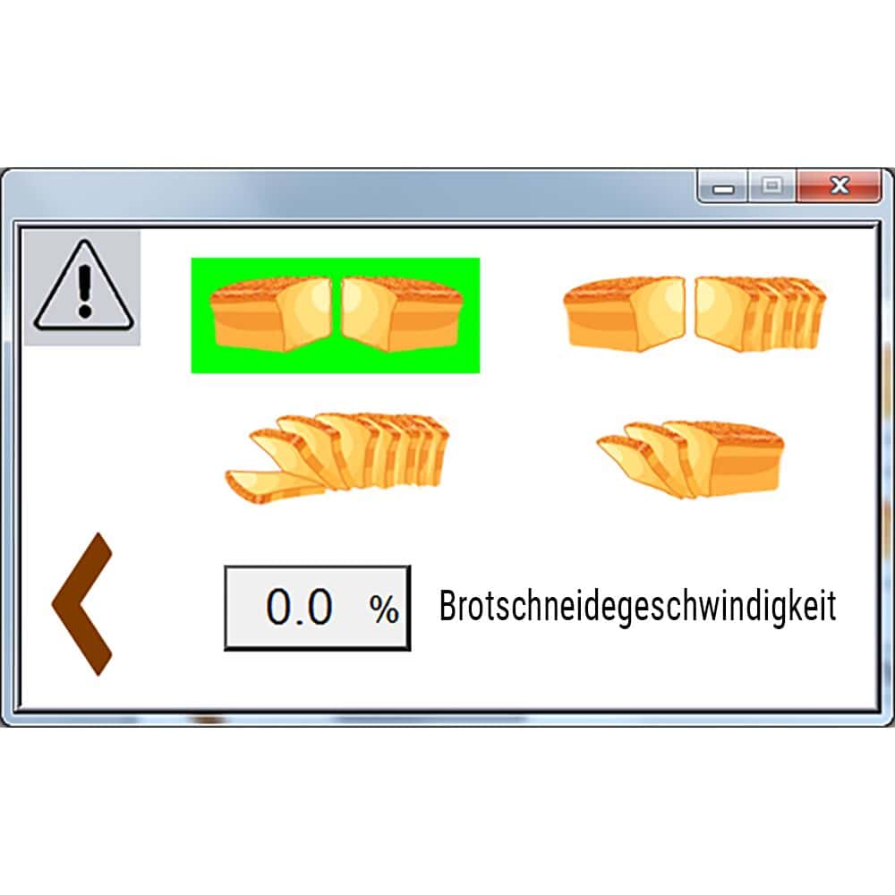 Brotschneidemaschine - Scheibendicke 3-40mm - 1,57 kW