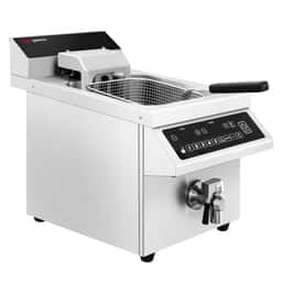 Induktions-Fritteuse - 8 Liter - 3,5 kW - mit automatischer Korbanhebung