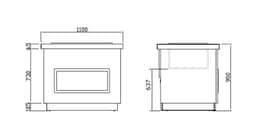 Eistheke PRAG - 1100mm - für 5l Behälter