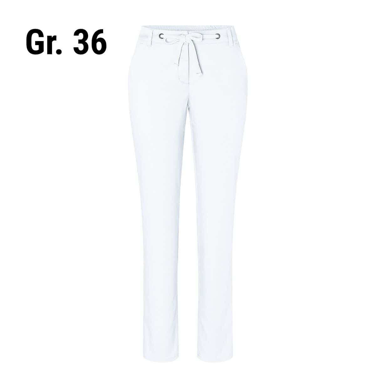 KARLOWSKY | Damen Chinohose Modern-Stretch - Weiß - Größe: 36