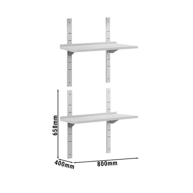 Wandborde ECO - 800x400mm - mit 2 Etagen