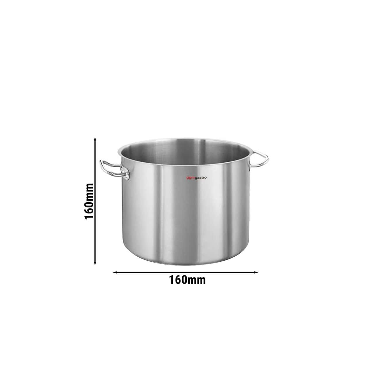 Jumbo Suppentopf - Ø 160mm - Höhe 160mm - Edelstahl