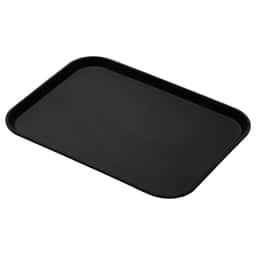 (12 Stück) CAMBRO | CAMTREAD® - Fiberglas Tablett - rechteckig - 350x270mm - hohes Profil - Schwarz