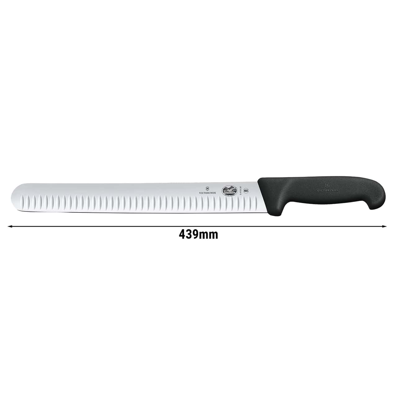 VICTORINOX | FIBROX - Schinkenmesser mit Kullenschliff - Klinge: 300mm