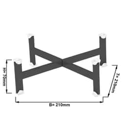 Buffetständer - Höhe: 70mm - Schwarz