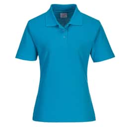 Damen Poloshirt - Wasserblau - Größe: XL