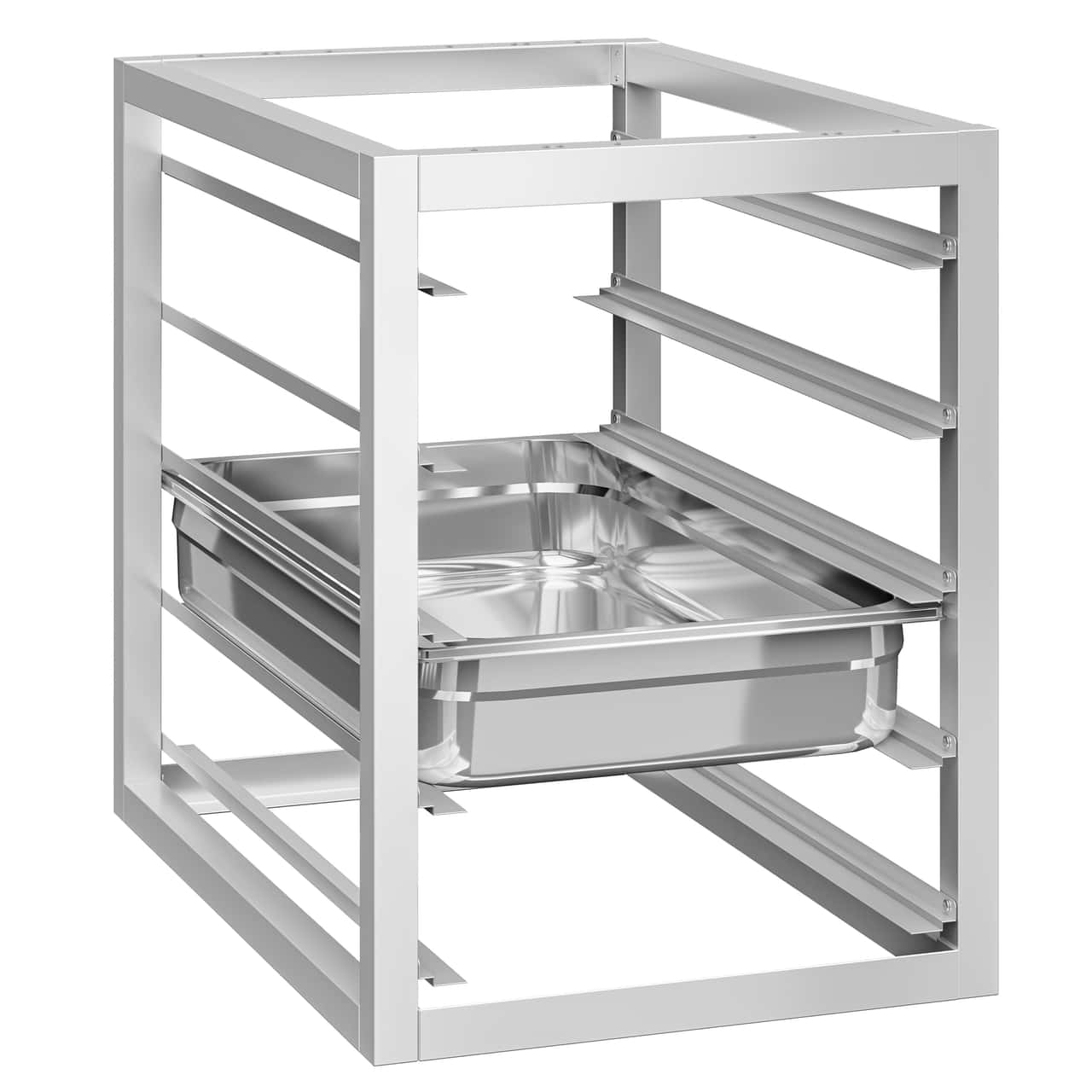 Unterbaumodul mit 5 Einschüben - 450x560mm - GN & EN - für Arbeitstische Serie ATK 600mm Tief