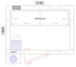 Regalset Aluminium (Eloxiert) - Bautiefe: 460 mm