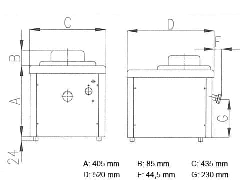 Eismaschine - 10 Liter/h - 1,1 kW