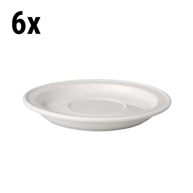 (6 Stück) BUDGETLINE - Untertasse Mammoet - Ø 17 cm - Weiß