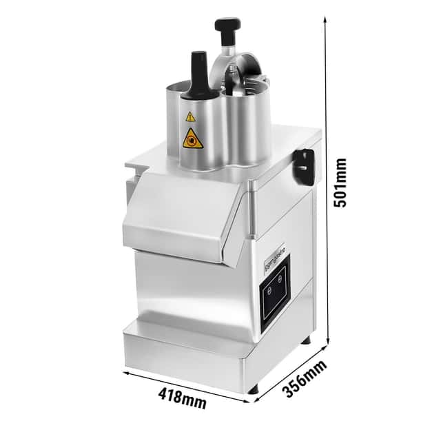 Elektrischer Gemüseschneider - 550 Watt - inkl. 3 Schneidescheiben