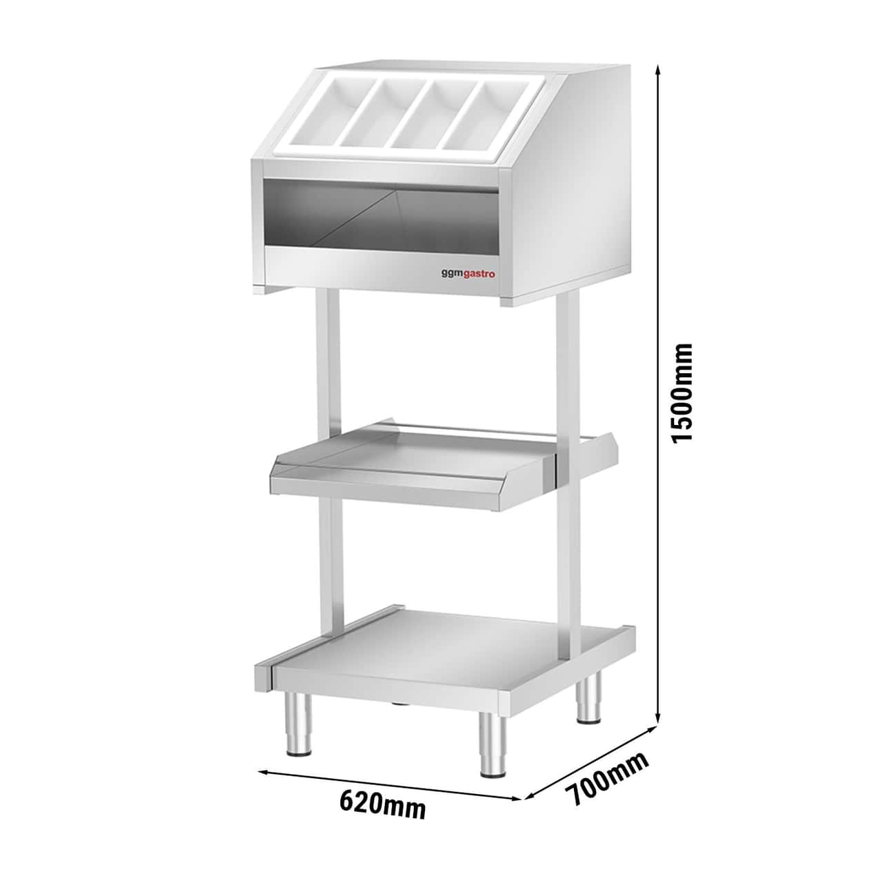 Besteck- & Geschirrständer KOPENHAGEN - 620mm - Standmodell