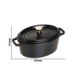 STAUB | LA COCOTTE - Cocotte - oval - 230mm - Gusseisen - Schwarz