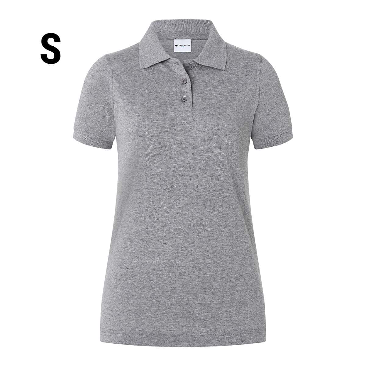 KARLOWSKY | Damen Workwear Poloshirt Basic - Hellgrau - Größe: S