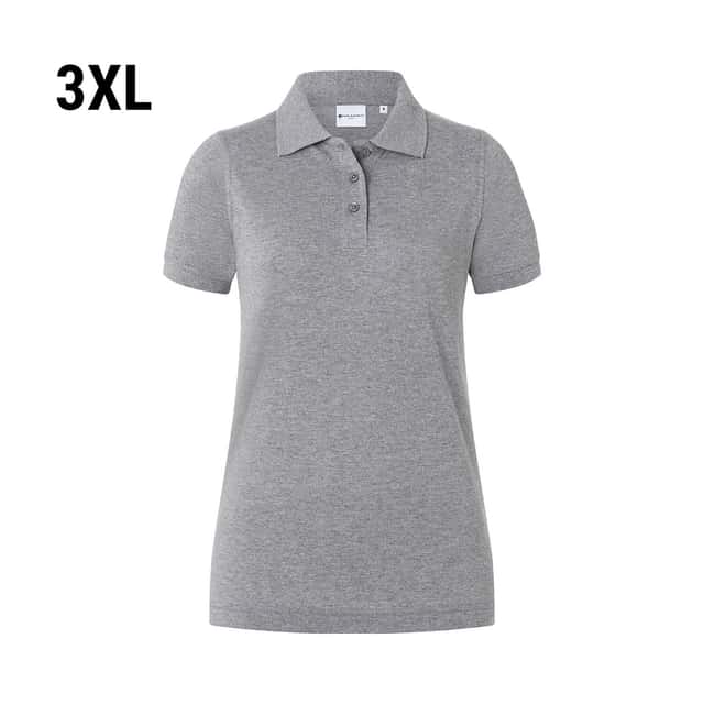 KARLOWSKY | Damen Workwear Poloshirt Basic - Hellgrau - Größe: 3XL