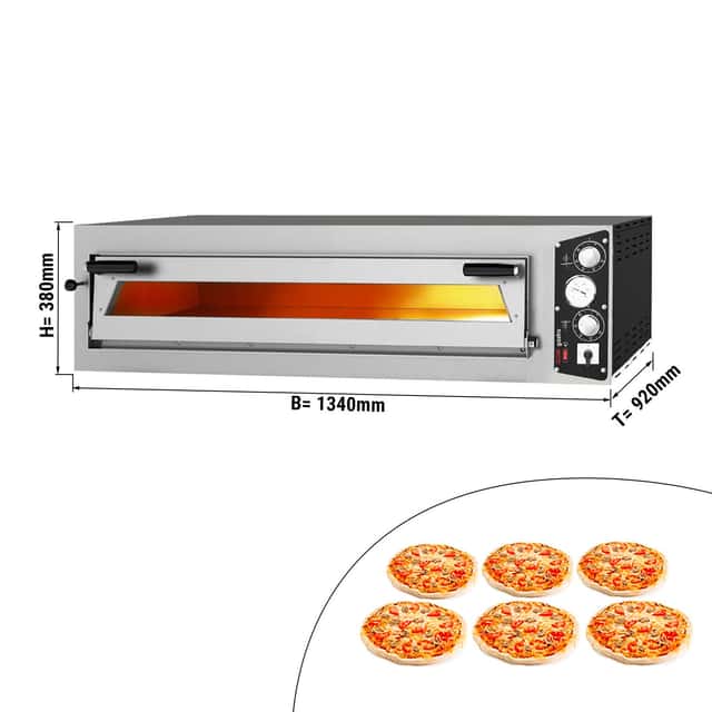 Elektro Pizzaofen - 6x 35cm (Breit) - Manuell