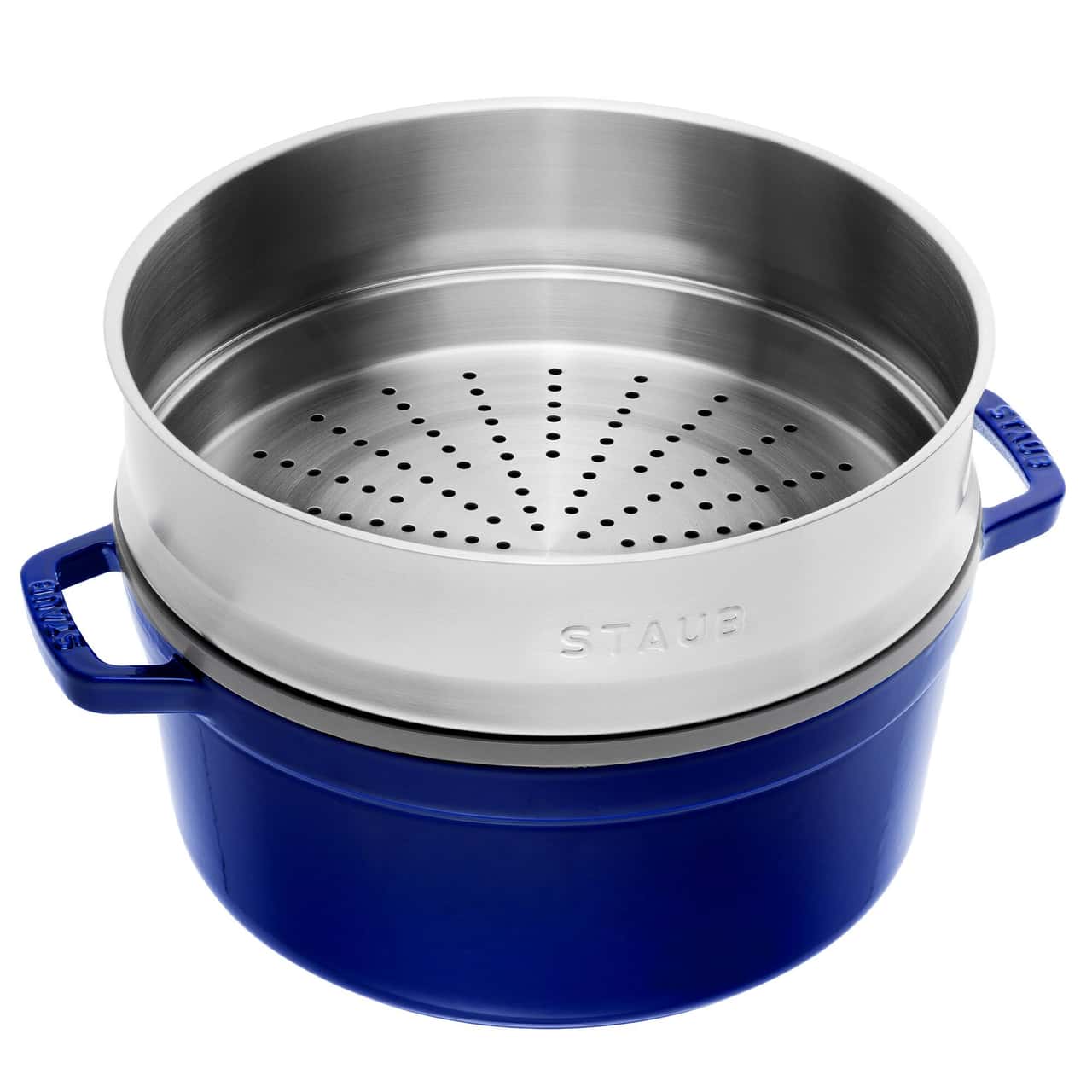 STAUB | LA COCOTTE - Cocotte mit Dämpfeinsatz - Ø 260mm - Gusseisen - Dunkelblau