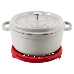 STAUB | SERVING - Topfuntersetzer Lilie - 230mm - Gusseisen - Kirsch-Rot