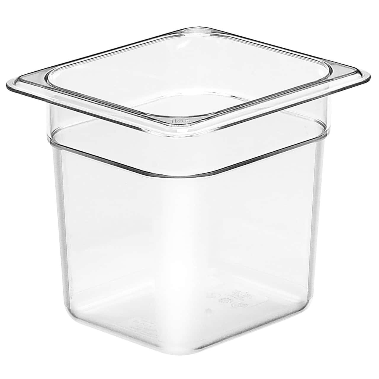 (6 Stück) CAMBRO | CAMWEAR® -  Polycarbonat GN-Behälter 1/6 - Clear - Tiefe 150 mm