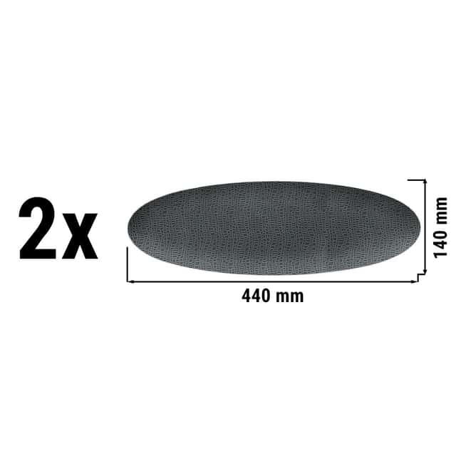 (2 pieces) Seltmann Weiden - Coupe plate - 440x140mm