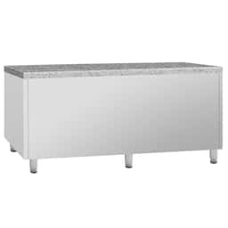 Bäckereikühltisch Premium PLUS - 2185x800mm - 3 Glastüren & Granitarbeitsplatte