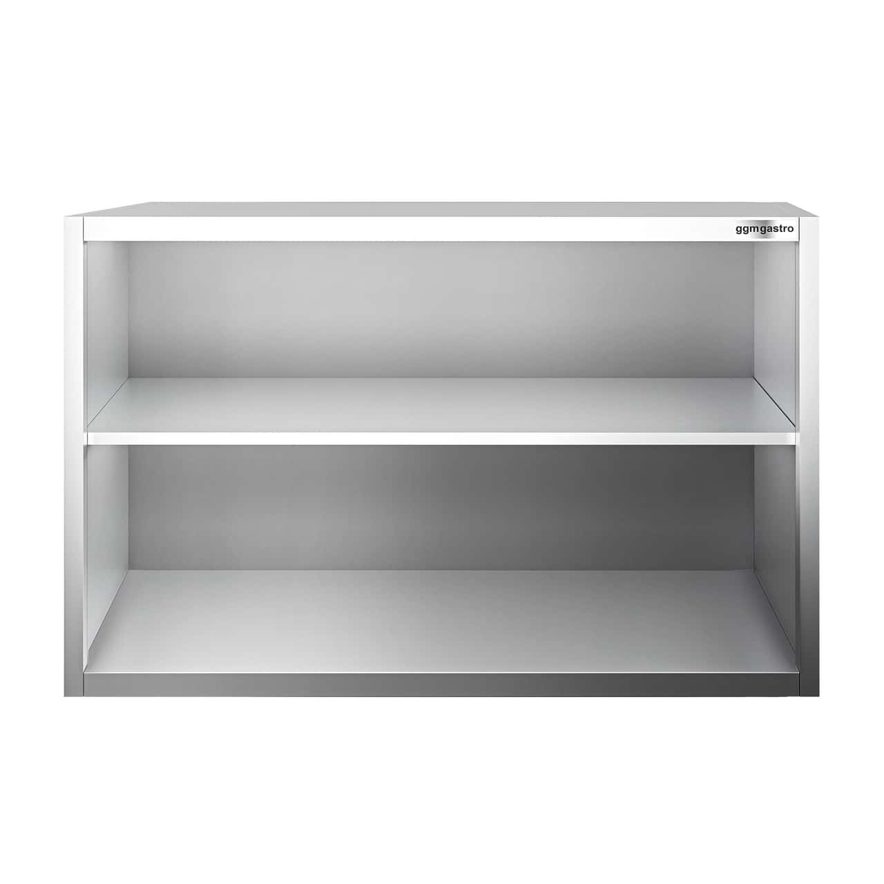 Edelstahl Wandhängeschrank PREMIUM - 1400x400mm - ohne Schiebetür - 800mm hoch