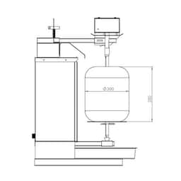 Gas Gyros-/ Dönergrill - 1 Brenner - max. 5 kg - inkl. Flügeltüren