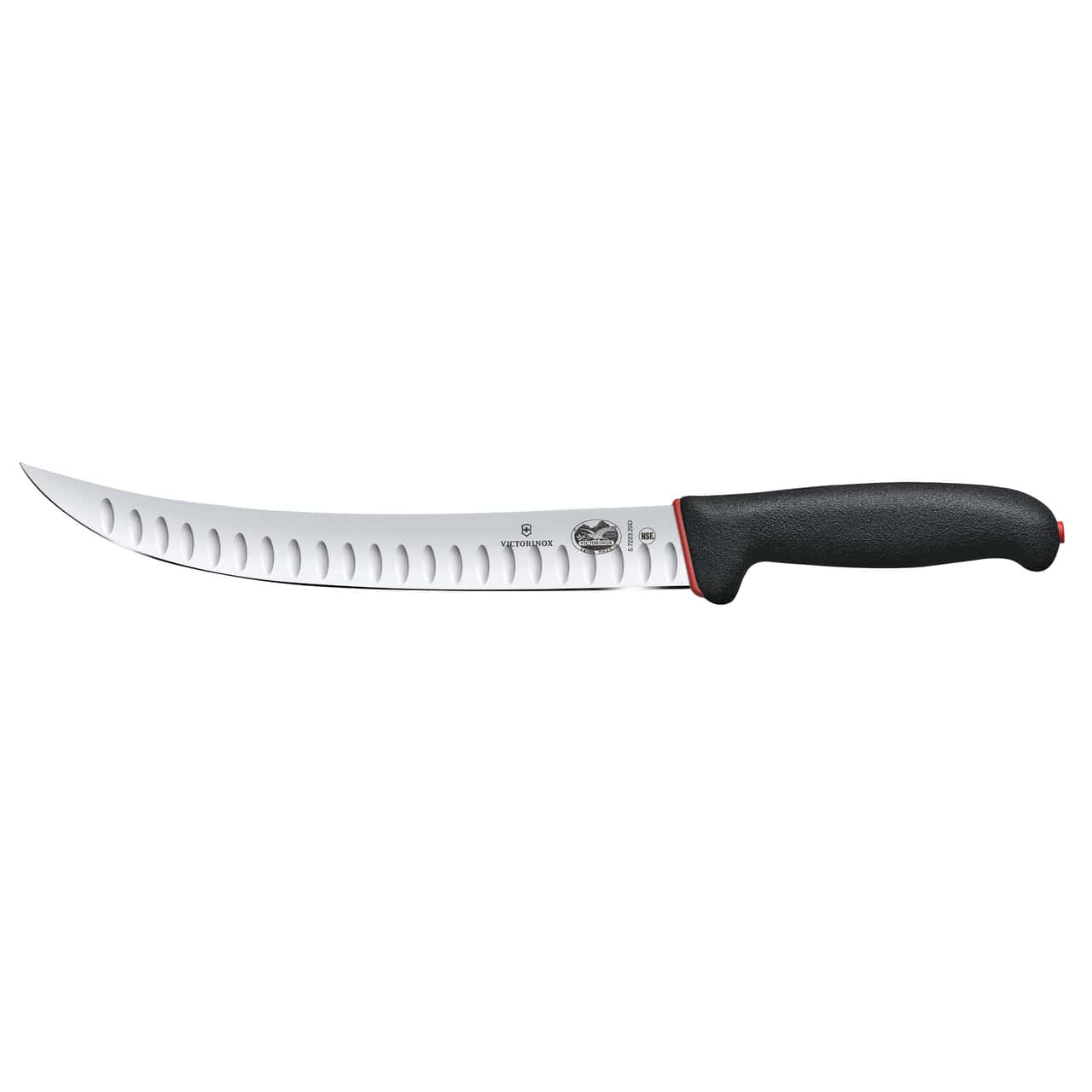 VICTORINOX | FIBROX DUAL GRIP - Schlachtmesser mit Kullenschliff - Klinge: 250mm