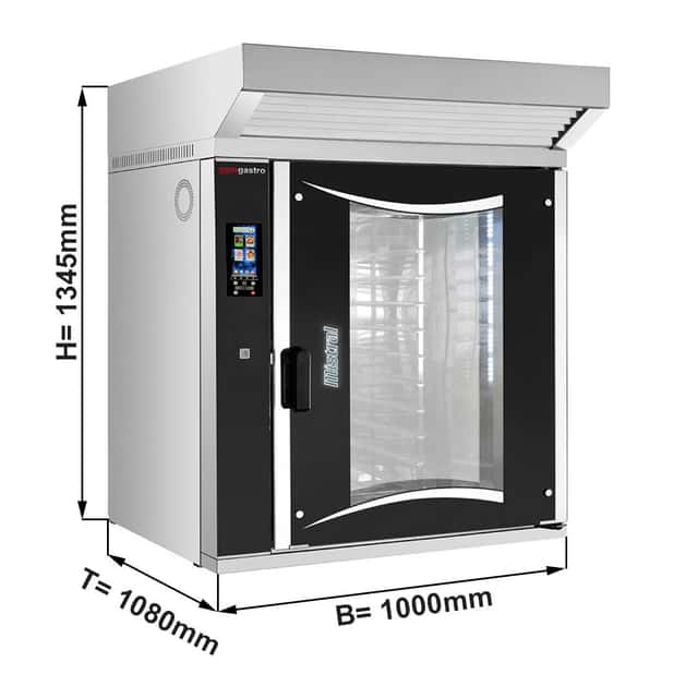 Bäckerei-Kombidämpfer - Touch - 10x EN 60x40 - inkl. Haube, Motor & Kondensator